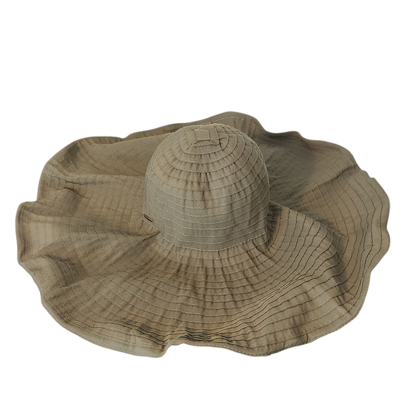 Scala Olive Green Wide-Brimmed Sun Hat - Picture 1 of 8